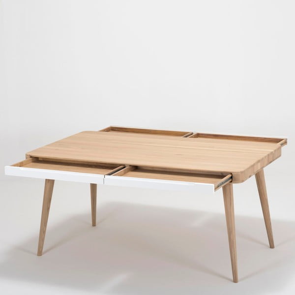 Tammepuust söögilaud Kaks, 140 x 90 cm Ena - Gazzda-image-3