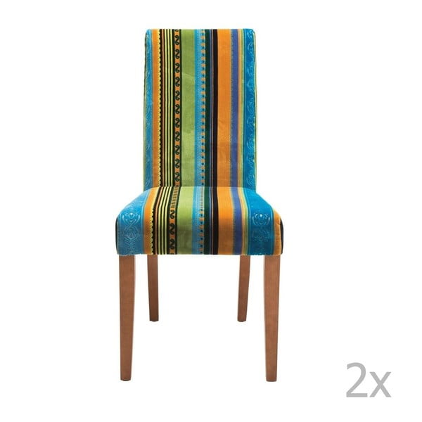 Sada 2 jídelních židlí s podnožím z bukového dřeva Kare Design Irish