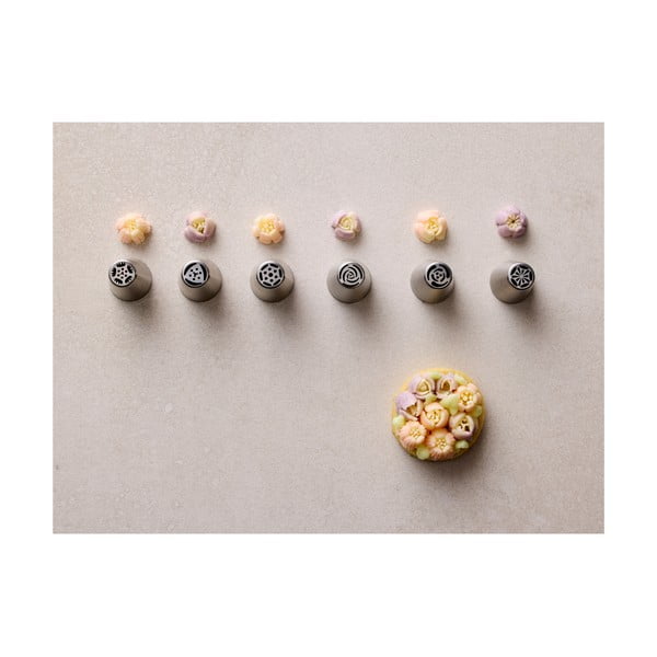 Lisaotsikud pagaritoodete kaunistamiseks, 7 tk Flower - Blomsterbergs-image-1