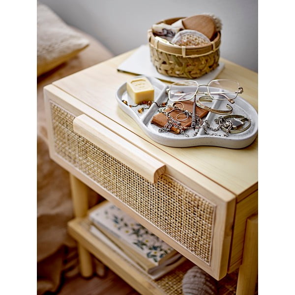 Kivikeraamikast dekoratiivne kandik 18,5x26,5 cm Abenna - Bloomingville-image-1