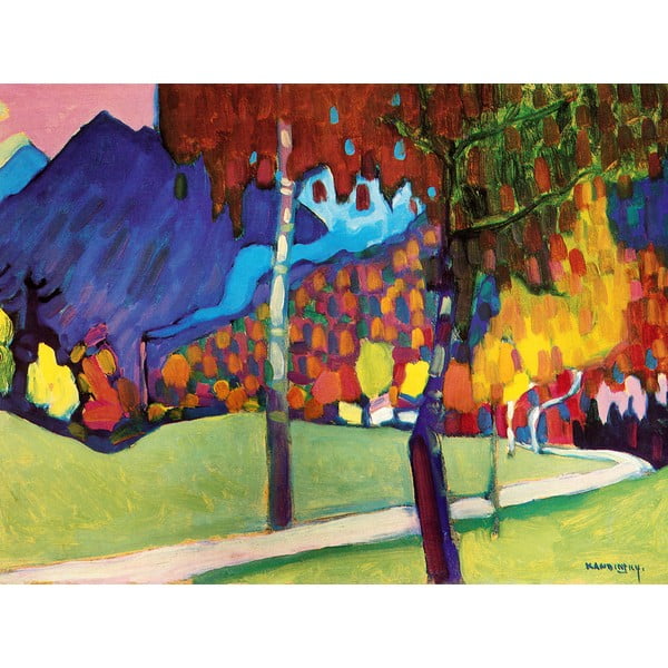 Maali Vasilij Kandinskij - Abstraktne, 80 x 60 cm, reproduktsioon. Wassily Kandinsky - Abstract - Fedkolor