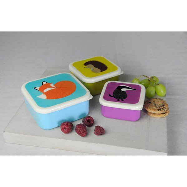 Komplekt 3 Rusty And Friends suupistekarpi Rusty Fox and Friends - Rex London-image-1