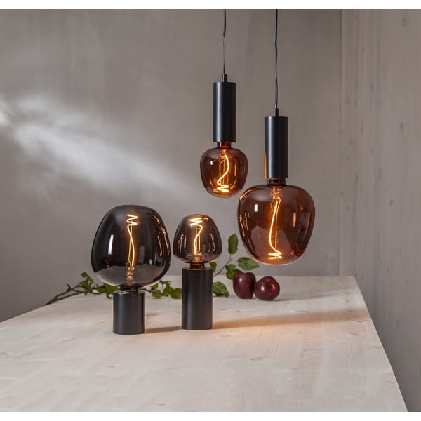 Soe LED-dekoratiivpirn E27, 2 W Black Apple - Star Trading-image-1