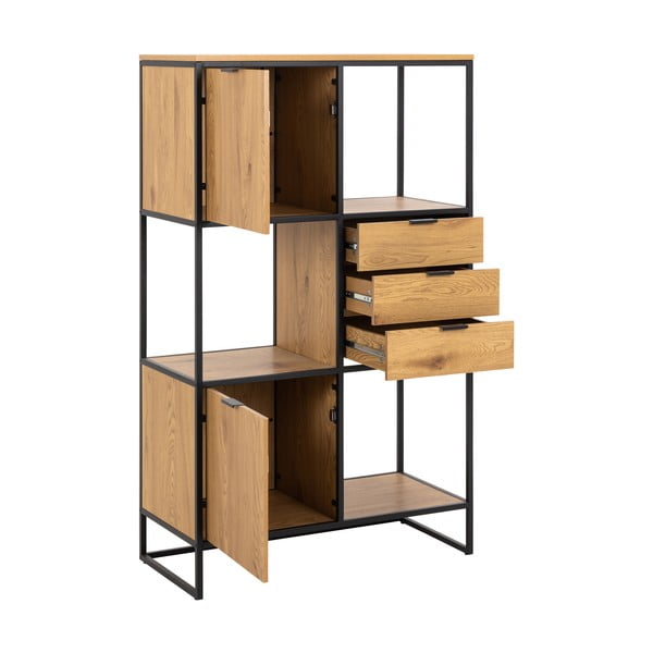 Must tamme raamaturiiul 85x141 cm Swindon - Actona-image-3