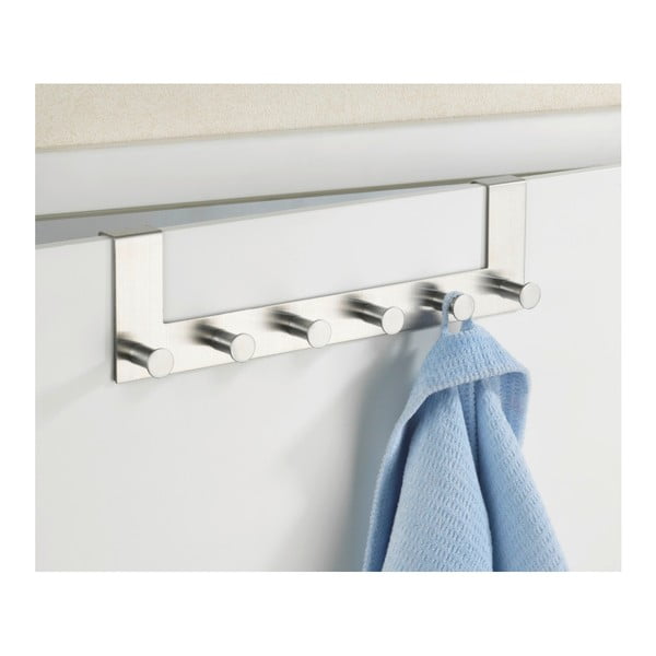 Hõbedane metallist uksehoidja 39 cm Celano - Wenko-image-1