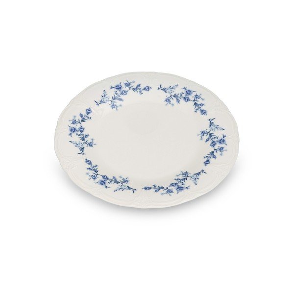Valge/sinine portselantaldrik ø 27,5 cm Retro - BonBistro-image-3