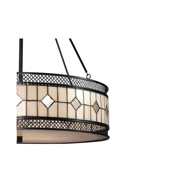 Metallist ripplamp klaasist varjuga, ø 60 cm Waldorf - Premier Housewares-image-3