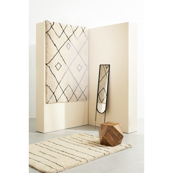 Tumeda naturaalse värvi massiivsest šišamipuidust kohvilaud 42x42 cm Egypt - Bizzotto-image-2