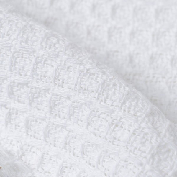 Valge taaskasutatud puuvillast voodikate 260x280 cm Honeycomb - Ixia-image-3