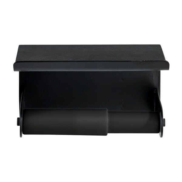 Must seinale paigaldatav tualettpaberi hoidja koos mobiiltelefoni hoidjaga Classic Plus - Wenko-image-2