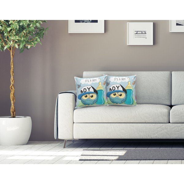Laste padjakate 43x43 cm Boy Owl - Mila Home-image-1