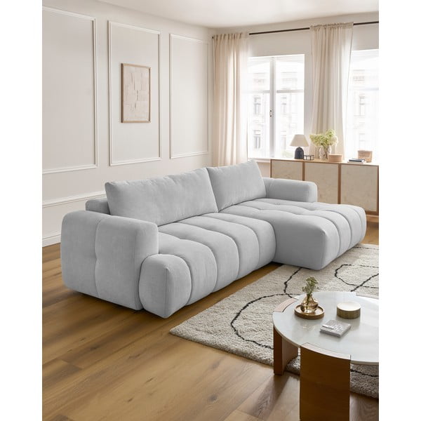 Helehall diivanvoodi/panipaigaga nurgadiivan (parem nurk/diivanvoodiga) Fuji - Bobochic Paris-image-1