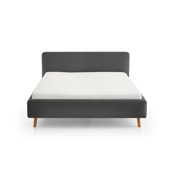 Antratsiitne polsterdatud kaheinimesevoodi ilma voodipõhjata 140x200 cm Mattis – Meise Möbel-image-4