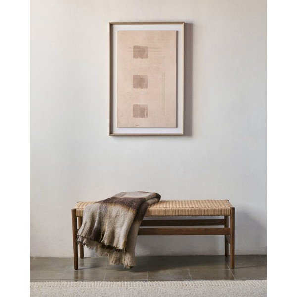 Pruun-puiduvärvi pink Zaide - Kave Home-image-1