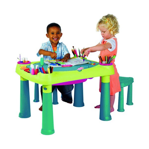 Set dětského herního stolu a 2 židliček Curver Creative-image-2