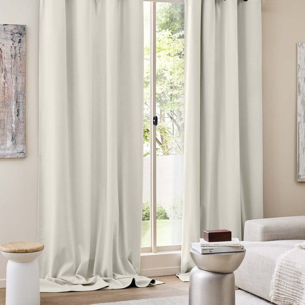 Beež kordvelvetist termokardin 140x260 cm Madison - douceur d'intérieur-image-3