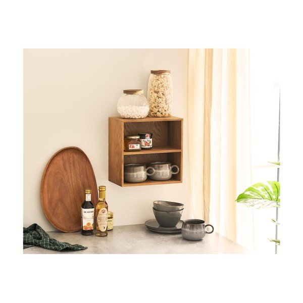 Tammepuidust riiul 18 cm Townsville – House Nordic-image-2