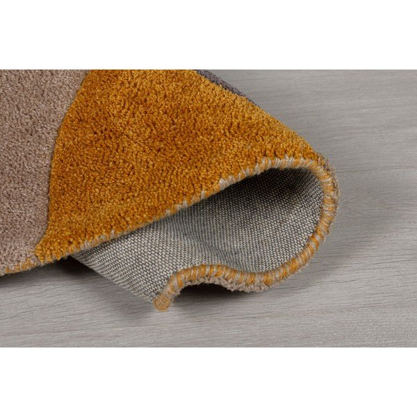Kollane vaip , ⌀ 135 cm Splinter - Flair Rugs-image-3