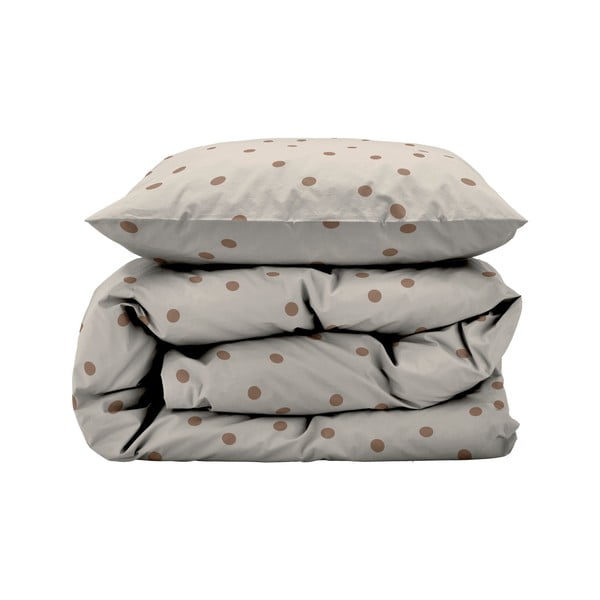 Pruun puuvill-satiinist voodipesu üheinimesevoodile 140x200 cm Solaris - Södahl-image-2