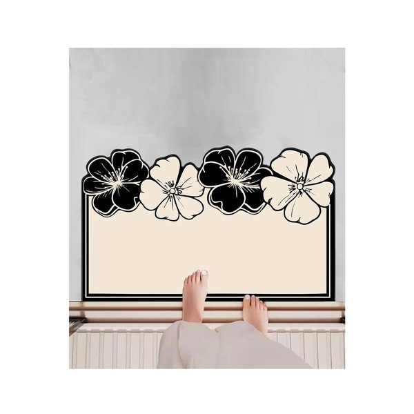 Must/kreemjas vannitoamatt 60x100 cm Morpho - Foutastic-image-2