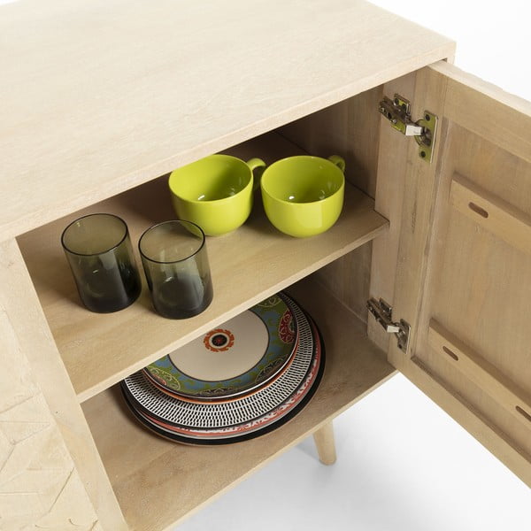 Mangost ja akaatsiapuidust kapp , 162 x 75 cm Sakoi - Kave Home-image-4