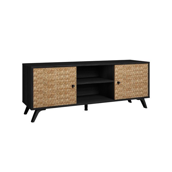 Must telerilaud eksootilisest puidust 136x53 cm Hanoi - Marckeric-image-3