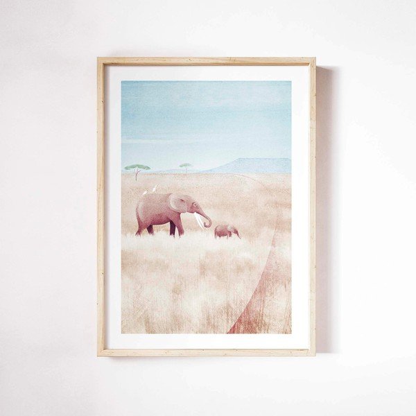 Plakat 30x40 cm Elephants - Travelposter-image-2