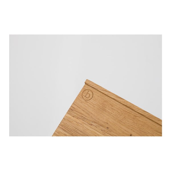 Stojan na gramofonové desky z dubového dřeva das kleine b Vinyl, 26 x 35 cm-image-2