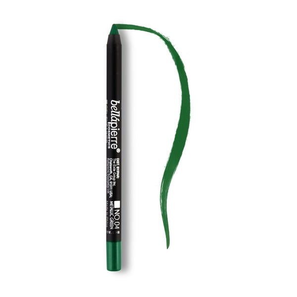 Voděodolná hypoalergenní tužka na oči Bellapierre Metallic Green