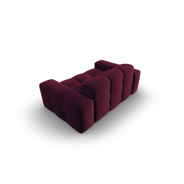 Bordoopunane sametne diivan 156 cm Kendal - Micadoni Home-image-4