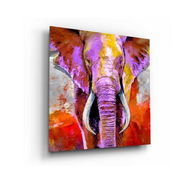 Klaasimaal, 40 x 40 cm Revenge of the Elephant - Insigne