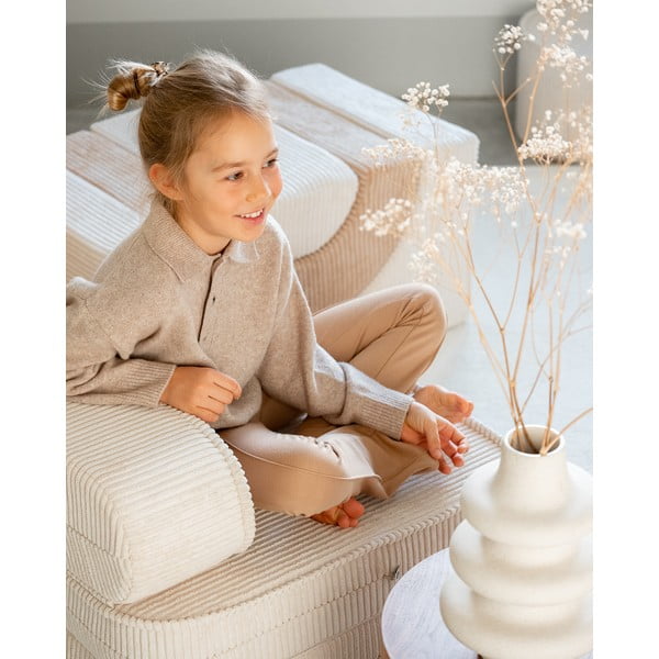 Kreem velvetist laste tugitool Flip - Wigiwama-image-4