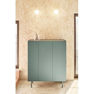 Roheline kõrge tammedekooriga kummut 95x120 cm Arista – Teulat
