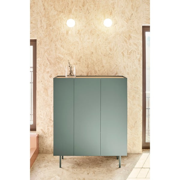 Roheline kõrge tammedekooriga kummut 95x120 cm Arista – Teulat-image-1