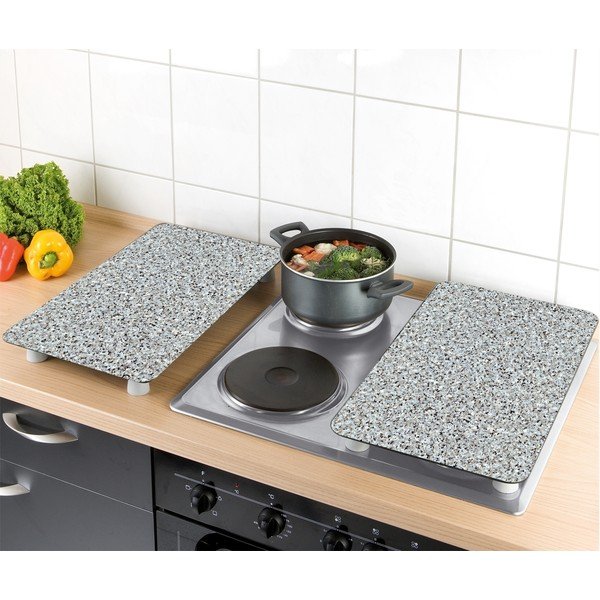 Klaasist pliidikatte komplekt 2 tk, 52 x 30 cm Granite - Wenko-image-2