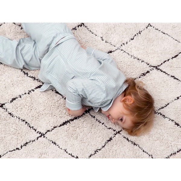 Kreem pestav käsitsi kootud puuvillane vaip 70x100 cm Mini Bereber - Lorena Canals-image-4