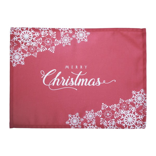 Sada 2 červených prostírání s vánočním motivem Mike & Co. NEW YORK Honey Merry Christmas, 33 x 45 cm