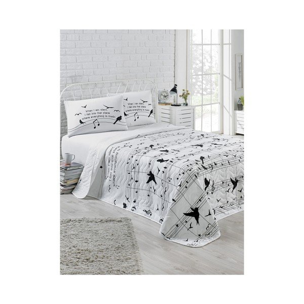 Tepitud kaheinimese voodiplaat ja 2 padjapüüri Kimberle, 200 x 220 cm Note - Mijolnir