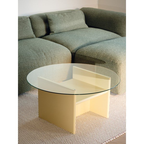 Burgundiapunane ümmargune kohvilaud ø 85 cm Tovo - noo.ma-image-1