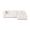 Kreem sametist nurgadiivan (parem nurk) Cube - Bonami Selection