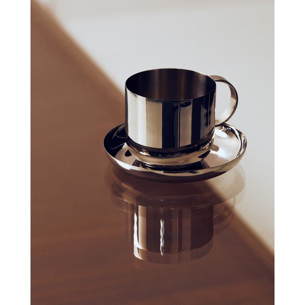 Hõbedased roostevabast terasest tassid 2tk komplektis Nirela - Kave Home-image-1