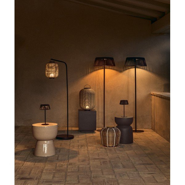 LED-laua-/kaasaskantav päikese-/USB-õuelamp ø 35 cm Garoina - Kave Home-image-1
