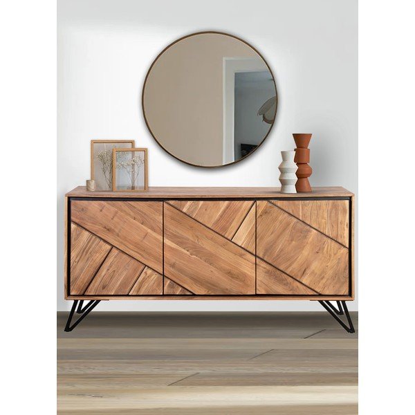 Akaatsia täispuidust kummut 150x76x40 cm Ambala - Interia Home & Living-image-1