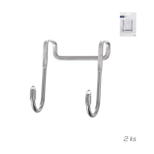 Hõbedased roostevabast terasest riputuskonksud 2 tk komplektis  - Orion-image-4