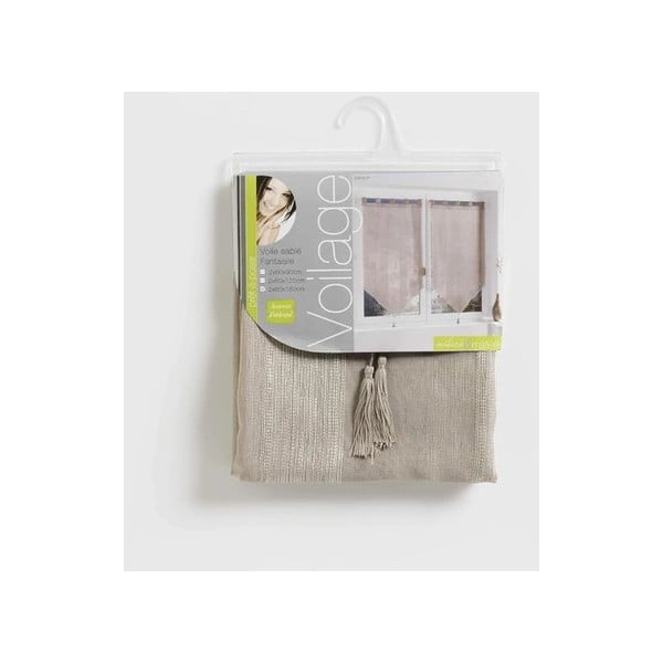 Beežid voile kardinad 2 tk komplektis 60x160 cm Salina - douceur d'intérieur-image-1