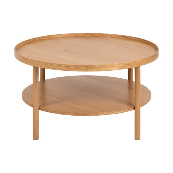 Ümmargune tammespoonist diivanilaud ø 80 cm Banbury - Actona-image-4