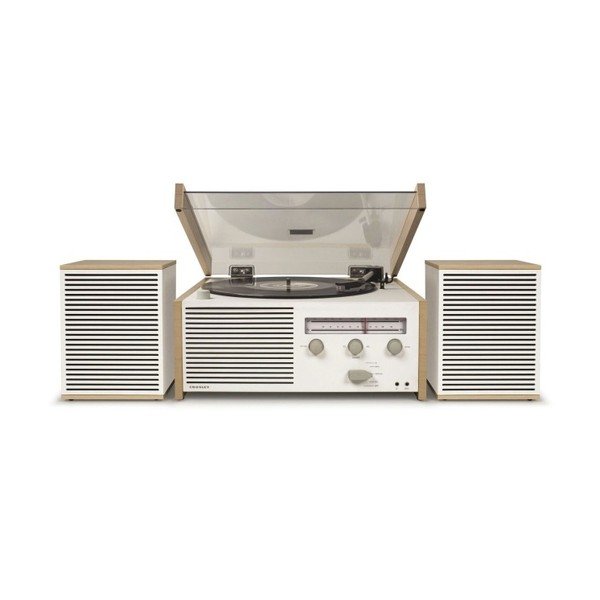 Valge ja beež plaadimängija Natural Switch II - Crosley-image-4