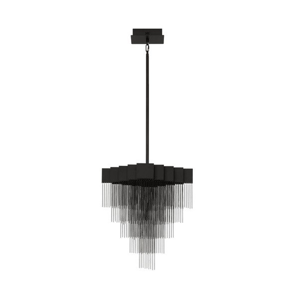 Mattmust terasest hämardatav LED-rippvalgusti Revια - Nova Luce