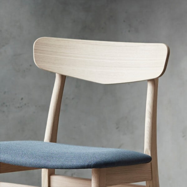 Sinise kattega tammepuidust söögitool Mosbøl - Hammel Furniture-image-3