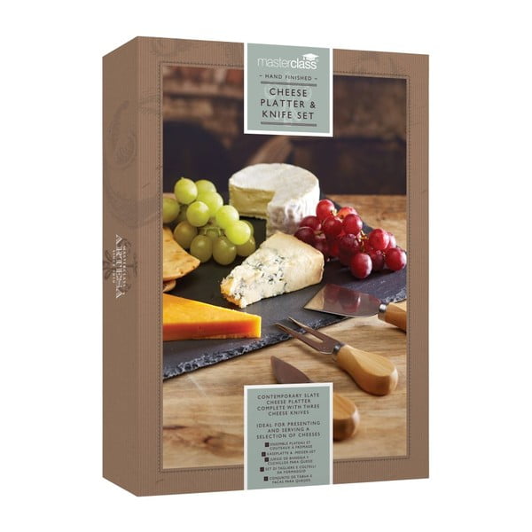 Juustunugade ja tahvelplaadi lõikelaudade komplekt, 35 x 25 cm Master Class Artesà - Kitchen Craft-image-2